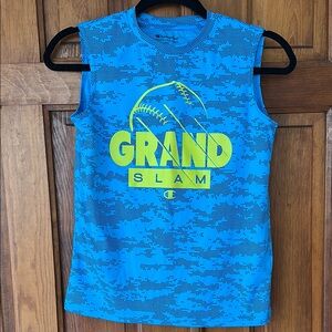 Champion Blue Kids Sleeveless Shirt